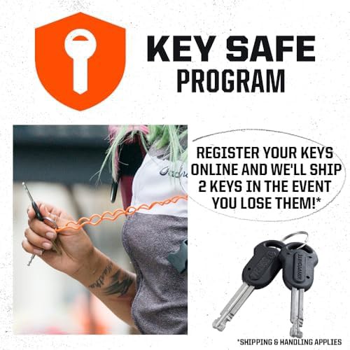 Heavy duty braided steel cable lock — photo 5