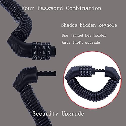 Retractable mini combination cable lock — photo 4