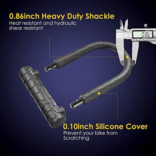 Heavy Duty Keyed U Lock with Security Cable — photo 3