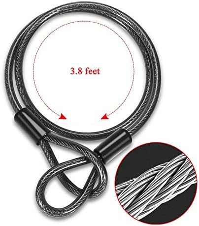 Heavy duty U-lock with steel extension cable — photo 3
