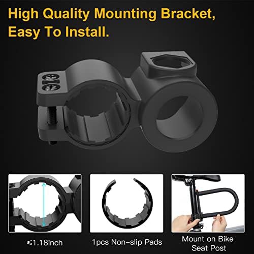 Heavy duty u-lock with security cable and bracket — photo 5