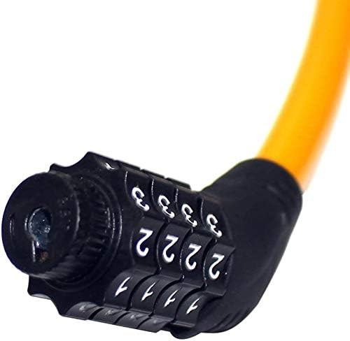 Orange combination cable lock for gates and bikes — photo 5