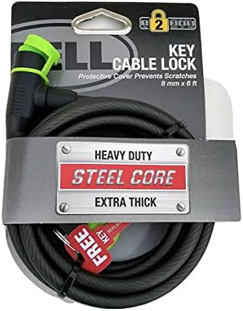 Six foot keyed cable bike lock