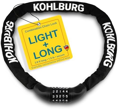 Extra Long Combination Chain Bike Lock