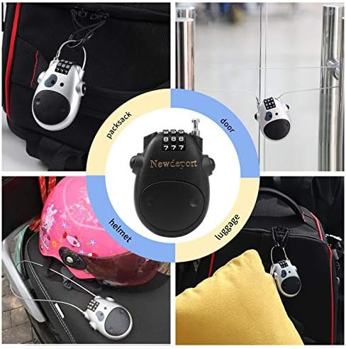 Retractable steel cable lock for skis — photo 4