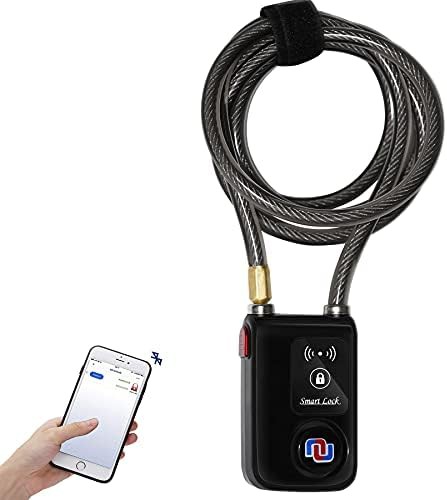 Bluetooth alarm chain lock for gates 6 ft