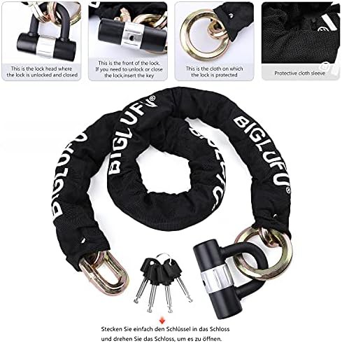 Square link motorcycle chain lock 15mm — photo 5