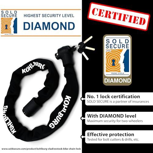 Heavy duty keyed chain lock 4 ft — photo 3