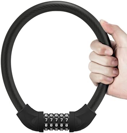Lightweight Combination Cable Lock Black