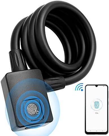Bluetooth and fingerprint smart cable lock