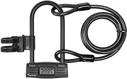 Keyless combination u-lock with five foot cable — photo 4