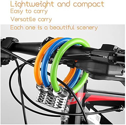 Orange portable ring style cable lock — photo 3
