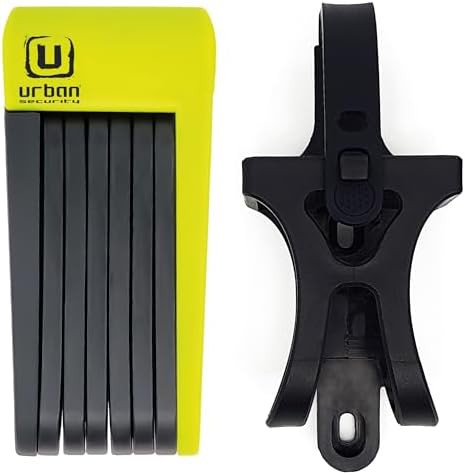 High security folding bike lock with keys