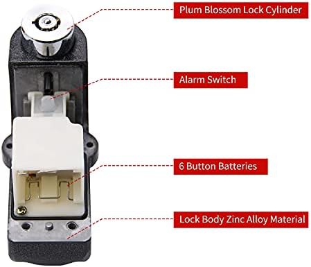 Alarm disc lock with five foot reminder cable — photo 3