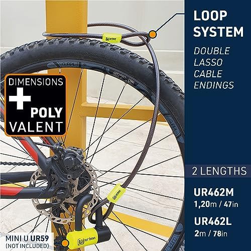 Braided steel double loop security cable — photo 4