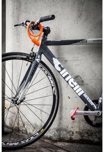 Ulac bicycle key silicone cable lock orange — photo 3