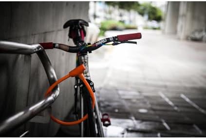Ulac bicycle key silicone cable lock orange — photo 5