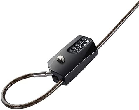 Two pack retractable black cable locks — photo 3