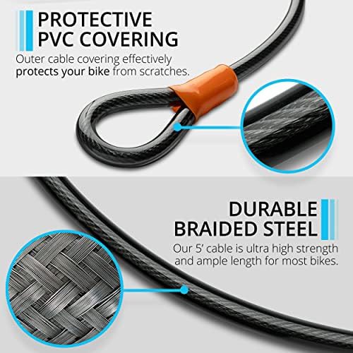 Heavy duty 14mm u-lock with cable — photo 4