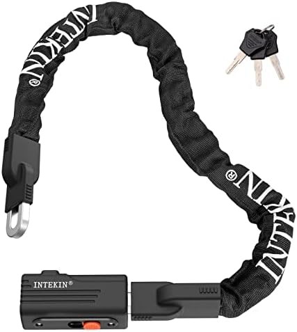 Thick steel anti-theft chain lock for e-bikes