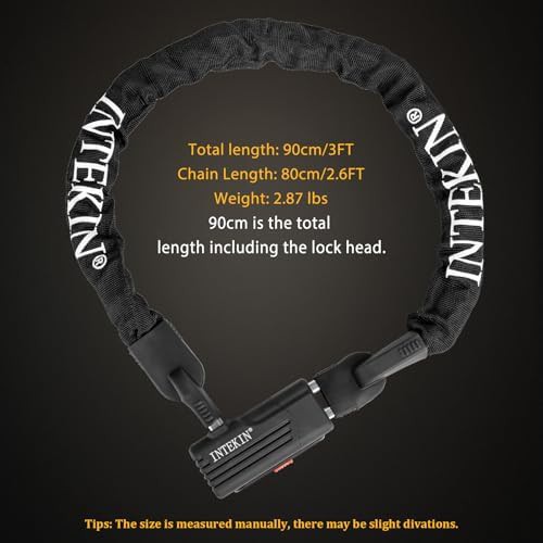Thick steel anti-theft chain lock for e-bikes — photo 5