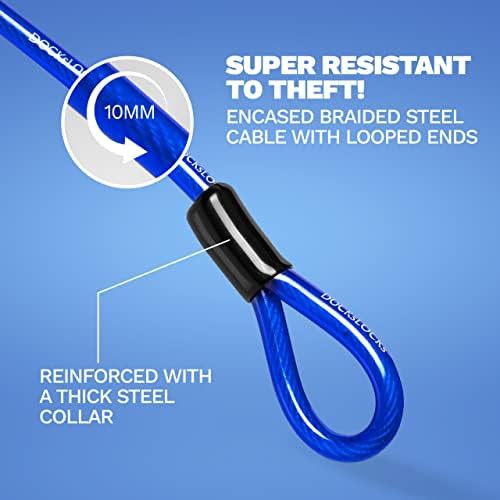 Looped security cable with combination u-lock — photo 3