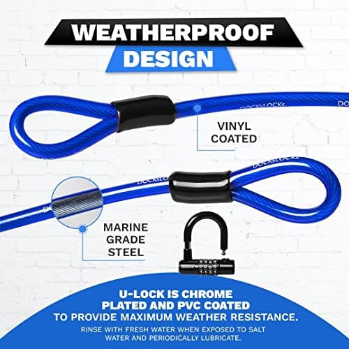 Looped security cable with combination u-lock — photo 4
