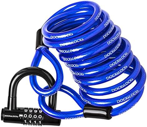 Coiled security cable set with u-lock