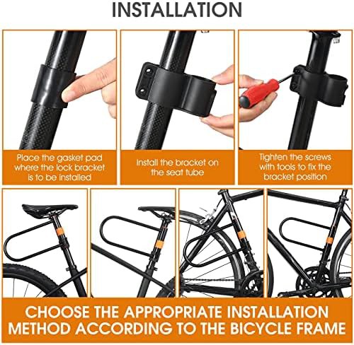 Carbon steel U-lock for scooters and bikes — photo 5