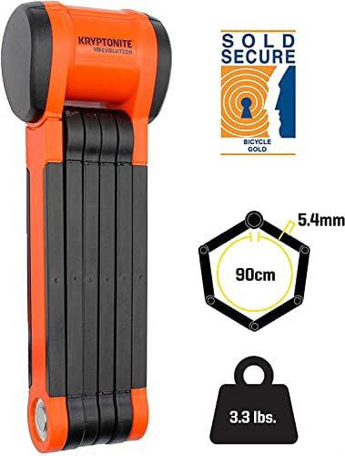 Orange folding high security e-bike lock — photo 4