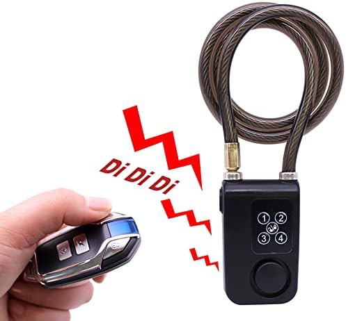Vibration Alarm Cable Lock with Remote Control — photo 3