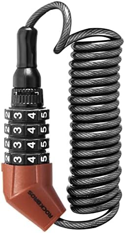 Motorcycle helmet cable lock lightweight
