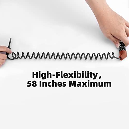 Motorcycle helmet cable lock lightweight — photo 3