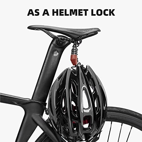 Motorcycle helmet cable lock lightweight — photo 4