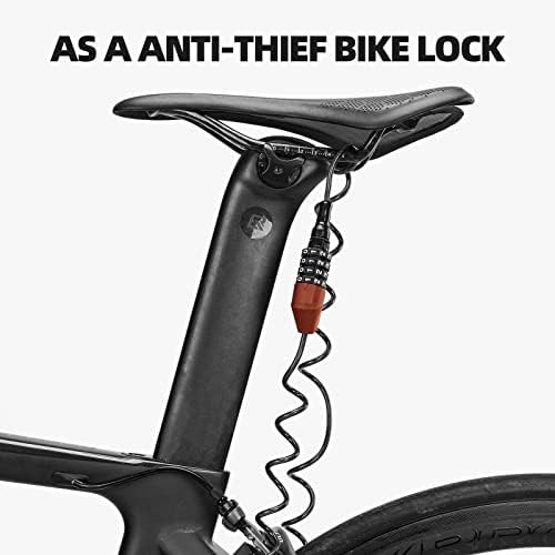 Motorcycle helmet cable lock lightweight — photo 5