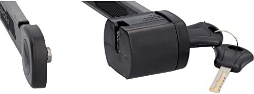 Black soft touch folding lock with bracket — photo 4