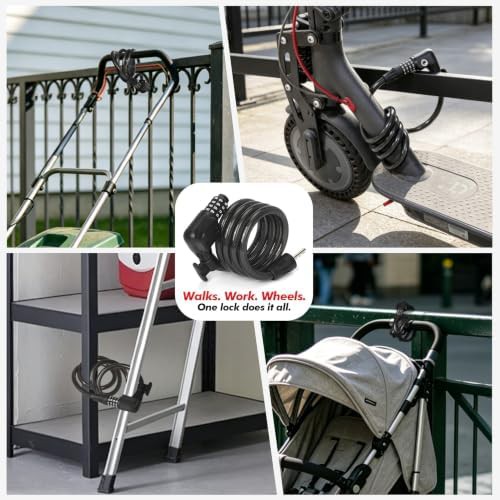Flexible combination cable lock for scooters — photo 5