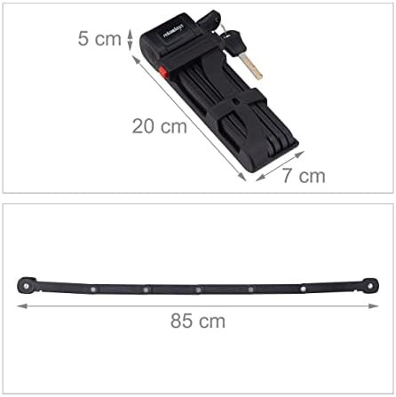 Keyed steel folding lock with mounting bracket — photo 4