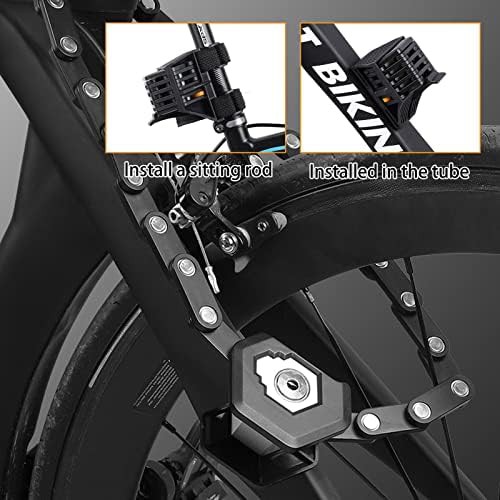 Heavy duty folding bike lock with keys — photo 3