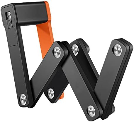 Compact hardened steel folding bicycle lock