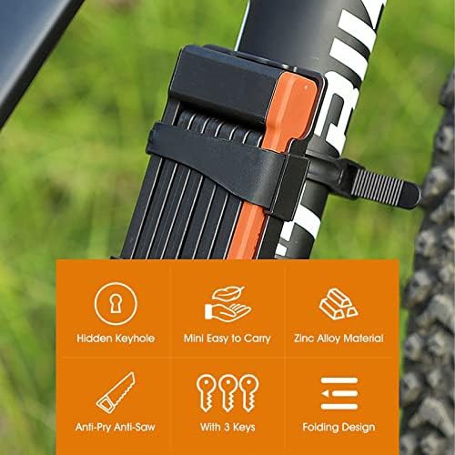 Compact hardened steel folding bicycle lock — photo 3