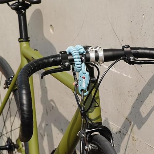 Blue combination cable lock 6 feet — photo 3