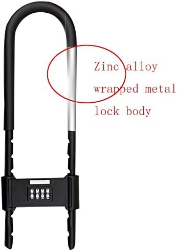 Adjustable shackle combination u-lock — photo 3