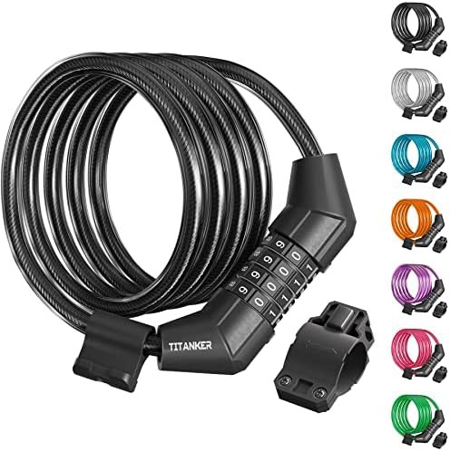 Black four foot combination cable lock
