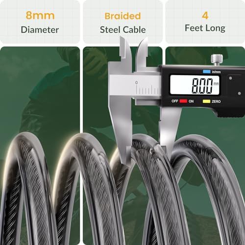 Black four foot combination cable lock — photo 3