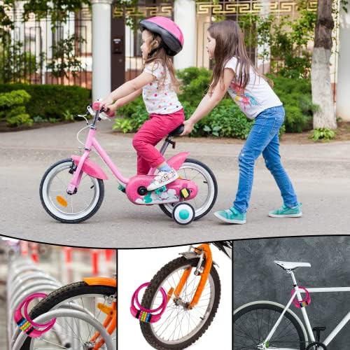 Rose red kids cable lock with alloy head — photo 5