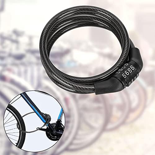 Leapiture 4 digit bicycle steel cable lock — photo 3