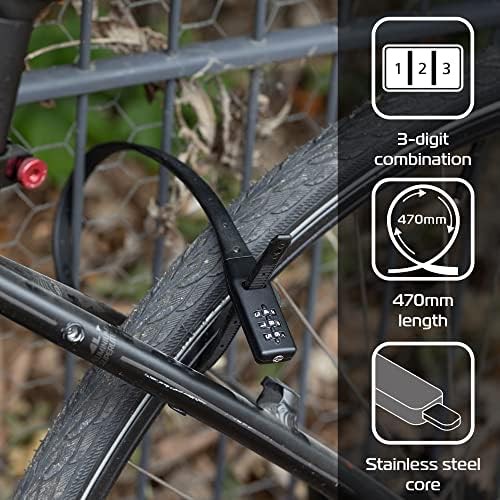 Black multi use combination security tie — photo 5