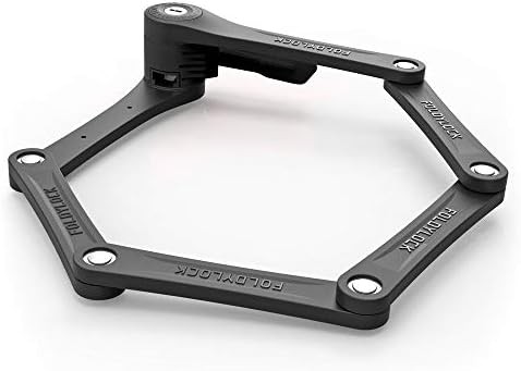 Clipster wearable folding bike lock with keys