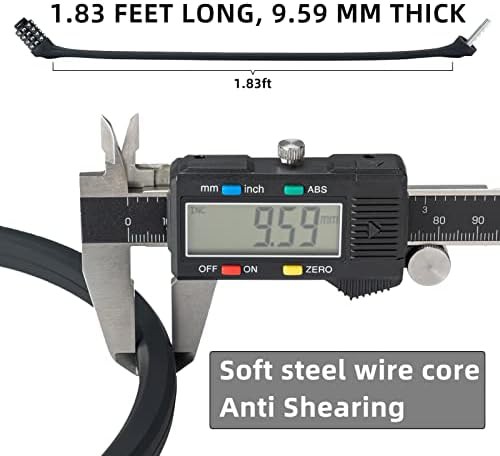 Gray silicone coated combination cable lock — photo 4